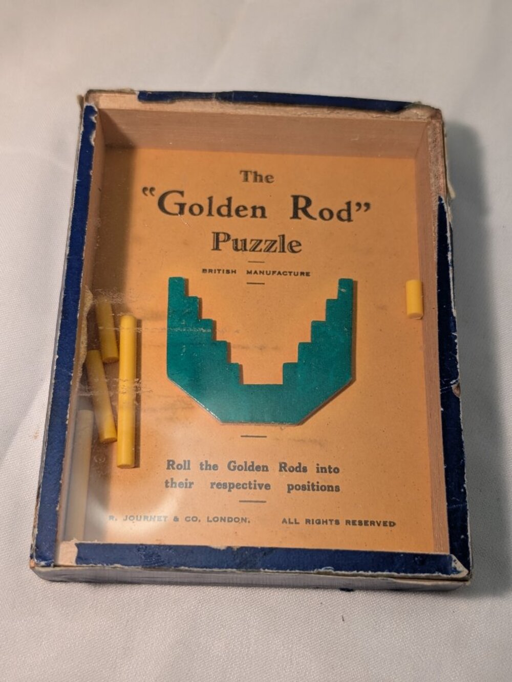3 VINTAGE TOYS 2 DEXTERITY PUZZLES 1 TIN WIND UP TOY - Picture 7 of 12